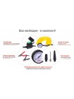 Компрессор Штурмовик АС-72 150psi/25Amp/90л/2 цилиндра/PU шланг 5,0м с дефлятором/клеммы АКБ
