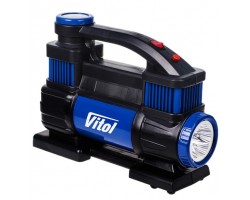 Компресор Vitol К-70 150psi/25Amp /90л/2 циліндра /шланг 1,0+5,0м/клеми