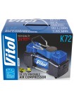 Компресор Vitol К-72 150psi/25Amp /90л/2 циліндра /шланг 5,0м p дефлятором/клеми