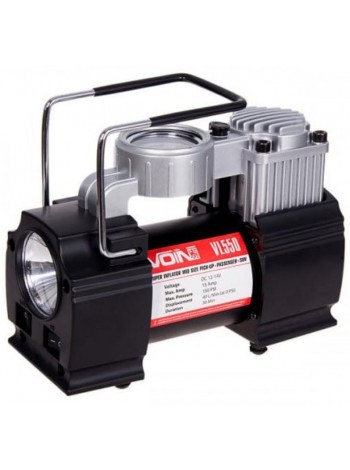 Компресор Voin VL-550 150psi/15Amp/40л/прикур/дефлятор/перехідник на клеми