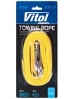 Трос буксирувальний Vitol ST1004/ТР-202-3-2 3т стрічка 47мм х 4,5м жовтий/карабін