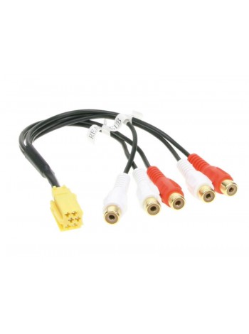 Адаптер лінійних виходів Mini ISO-RCA ACV 1441-03