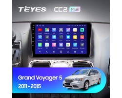 Teyes CC2 PLUS Chrysler Grand Voyager 5 2011-2015 9" Штатна магнітола