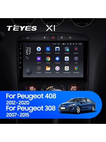 Teyes X1 2+32Gb Peugeot 408 1 T7 2012-2020 For Peugeot 308 2007-2015 9" Штатная магнитола