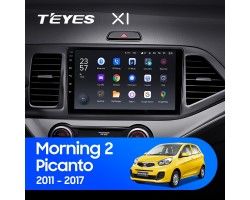 Teyes X1 2+32Gb Kia Morning 2 picanto 2011 - 2017 9" Штатна магнітола