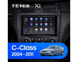 Teyes X1 2+32Gb Mercedes Benz C-Class W203 CL203 C209 A209 2004-2011 9" Штатна магнітола