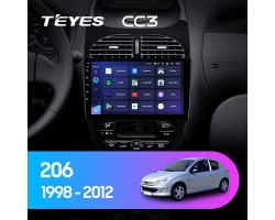 Teyes CC3 Peugeot 206 1998-2012 9" Штатна магнітола