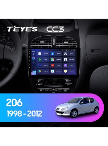 Teyes CC3 Peugeot 206 1998-2012 9" Штатна магнітола