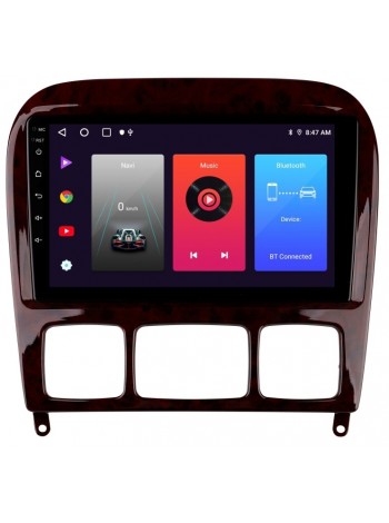 Штатна магнітола Sigma F9216 2+32 Gb Mercedes Benz S-Class W220 VV220 1998-2005 9" (L1) Carplay
