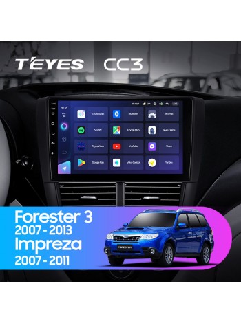 Teyes CC3 Subaru Forester 3 SH 2007-2013 For Subaru Impreza GH GE 2007-2011 9" Штатна магнітола