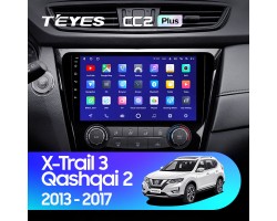 Teyes CC2 PLUS Nissan X-Trail X Trail 3 T32 2013-2017-Manual air conditioning 10" Штатна магнітола