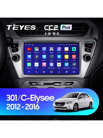Teyes CC2 PLUS Peugeot 301 For Citroen C-Elysee CElysee (1 Din) 2012-2016 9" Штатная магнитола
