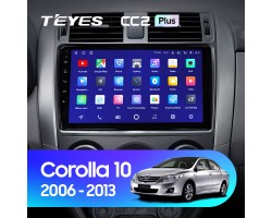 Teyes CC2 PLUS Toyota Corolla 10 E140 E150 2006-2013 9" Штатная магнитола