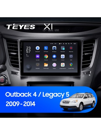 Teyes X1 2+32Gb Subaru Outback 4 Legacy 5 2009-2014 9" Штатна магнітола