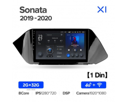 Teyes X1 2+32Gb Hyundai Sonata DN8 (1 Din) 2019-2020 10" Штатна магнітола