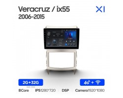 Teyes X1 2+32Gb Hyundai Veracruz ix55 2006-2015 9" Штатна магнітола