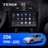Teyes X1 2+32Gb Peugeot 206 1998-2012 9" Штатная магнитола