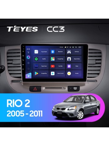 Teyes CC3 Kia RIO 2 2005-2011 9" Штатна магнітола