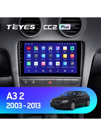 Штатна магнітола Teyes CC2 PLUS 3+32 Gb Audi A3 2 8P 2003-2013 S3 2 2006-2012 RS3 1 2011-2012 9"