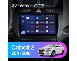 Штатна магнітолаTeyes CC3 Chevrolet Cobalt 2 2011 - 2018 9"