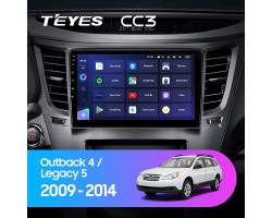 Teyes CC3 Subaru Outback 4 Legacy 5 2009-2014 9" Штатна магнітола
