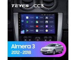 Teyes CC3 Nissan Almera 3 G15 (1 Din) 2012-2018 9" Штатна магнітола