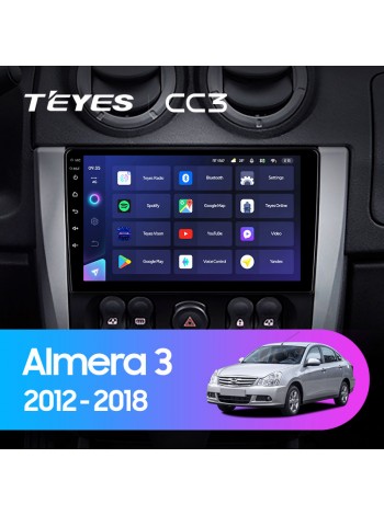 Teyes CC3 Nissan Almera 3 G15 (1 Din) 2012-2018 9" Штатна магнітола