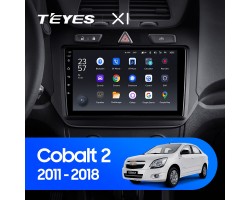 Штатная магнитола Teyes X1 2+32Gb Chevrolet Cobalt 2 2011 - 2018 9"