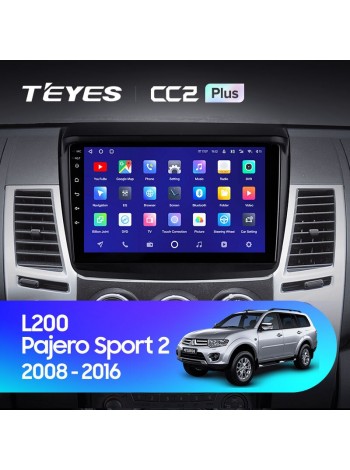 Teyes CC2 PLUS Mitsubishi Pajero Sport 2 L200 Triton 2008-2016 9" Штатна магнітола