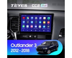 Teyes CC2 PLUS Mitsubishi Outlander 3 GF0W GG0W 2012-2018 10" Штатна магнітола