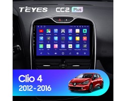 Teyes CC2 PLUS Renault Clio 4 BH98 KH98 2012-2015 10" Штатна магнітола