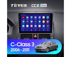 Teyes CC2 PLUS Mercedes Benz C Class 3 W204 S204 2006-2011 9" Штатная магнитола