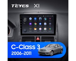 Teyes X1 2+32Gb Mercedes Benz C Class 3 W204 S204 9" Штатна магнітола
