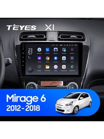 Teyes X1 2+32Gb Mitsubishi Mirage 6 2012-2018 9" Штатная магнитола