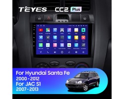 Teyes CC2 PLUS Hyundai Santa Fe SM 2000-2012 For JAC S1 (Rein) 1 2007-2013 9" Штатная магнитола