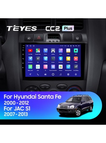 Teyes CC2 PLUS Hyundai Santa Fe SM 2000-2012 For JAC S1 (Rein) 1 2007-2013 9" Штатна магнітола