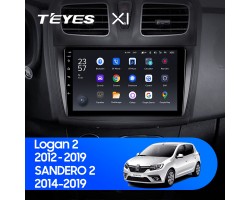 Teyes X1 2+32Gb Renault Logan 2 2012-2019 Sandero 2 2014-2019 9" Штатна магнітола