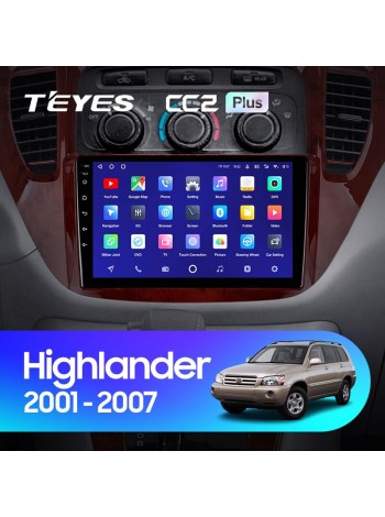 Teyes CC2 PLUS Toyota Highlander 1 XU20 2001-2007 9" Штатна магнітола