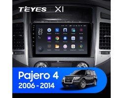 Teyes X1 2+32Gb Mitsubishi Pajero 4 V80 V90 2006-2014 9" Штатна магнітола