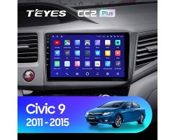 Teyes CC2 PLUS Honda Civic 9 FB FK FD 2011-2015 9" Штатная магнитола