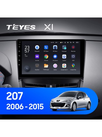 Teyes X1 2+32Gb Peugeot 207 2006-2015 9" Штатная магнитола