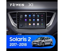 Teyes X1 2+32Gb Hyundai Solaris 2 2017-2018 9" Штатна магнітола