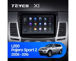 Teyes X1 2+32Gb Mitsubishi Pajero Sport 2 L200 Triton 2008-2016 9" Штатна магнітола