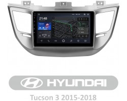 Штатна магнітола AMS T910 6+128 Gb Hyundai Tucson 3 2015-2018 (A) 9"