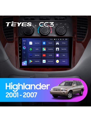 Teyes CC3 Toyota Highlander 1 XU20 2001-2007 9" Штатна магнітола