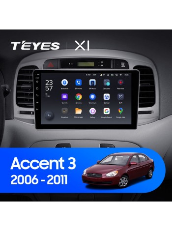 Teyes X1 2+32Gb Hyundai Accent 3 2006-2011 9" Штатна магнітола