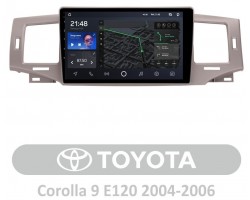 AMS T910 Toyota Corolla 9 E120 2004-2006 9" Штатна магнітола