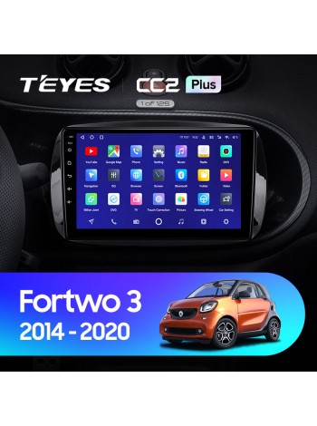 Teyes CC2 PLUS Mercedes Benz Smart Fortwo 3 C453 A453 W453 2014-2020 9" Штатна магнітола