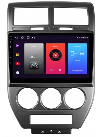 Штатна магнітола Sigma F10216 2+32 Gb Jeep Compass 1 MK 2006-2010 10" CarPlay