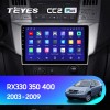 Teyes CC2 PLUS Lexus RX300 RX330 RX350 RX400H Toyota harrier 2003-2009 9" Штатная магнитола